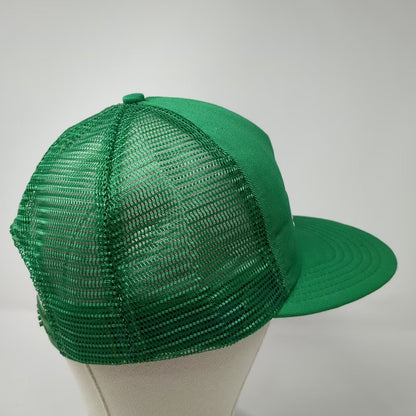 Paramount DuPont DBE Solvent Green OS Trucker Hat Snapback Made USA Vintage Mesh