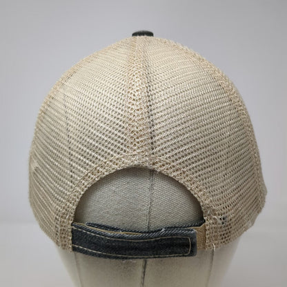 Katydid Gray Baseball Cap One Size Blessed Cross Distressed Mesh Back hat
