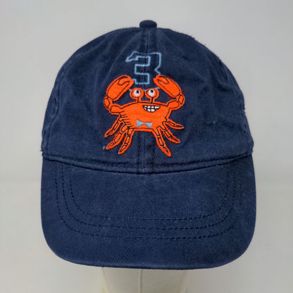 Place 1984 Boy's Stretchy Hat Blue Size L 2-4 Years Patch Crab Logo Cotton