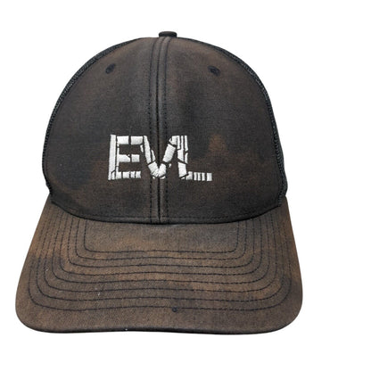 EVL Evlution Nutrition Snapback Trucker Hat Black OSFA Mesh Back Solid