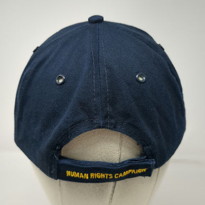 Human Rights Campaign Blue One Size Baseball Cap Equal Sign Logo Strapback