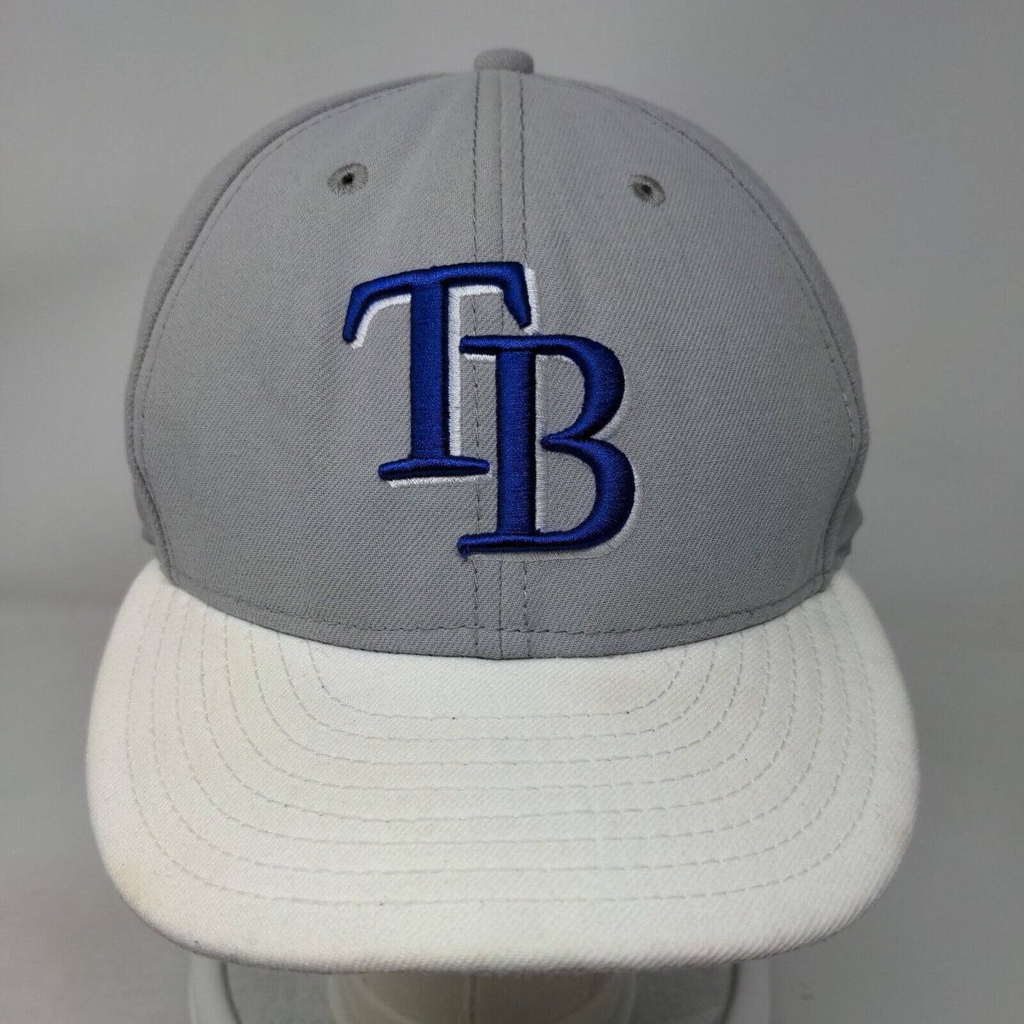 Tampa Bay Rays Snapback Hat Gray New Era 9Fifty Embroidered Logo MLB