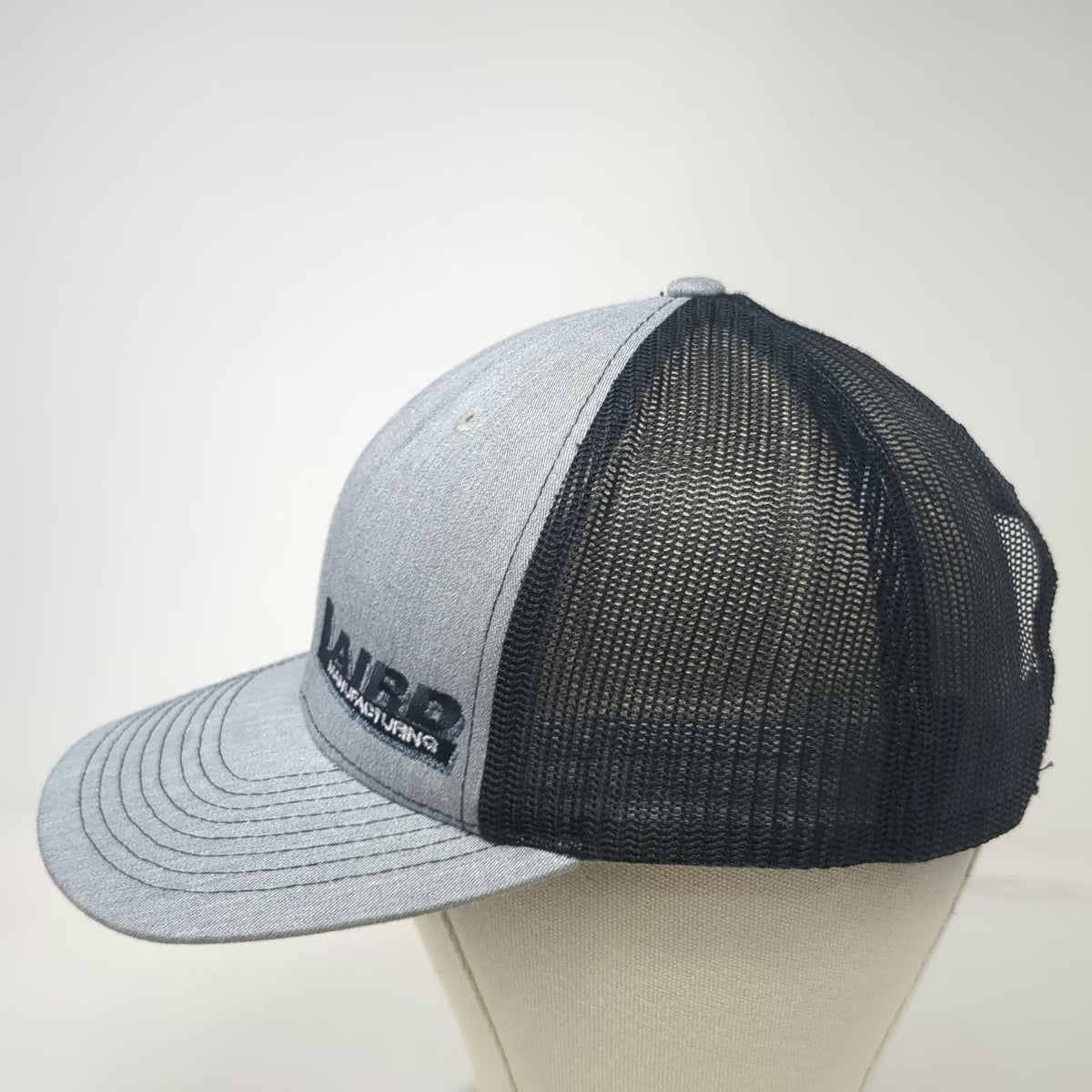 Richardson Trucker Hat Gray One Size Laird Manufacturing Mesh Back Snapback