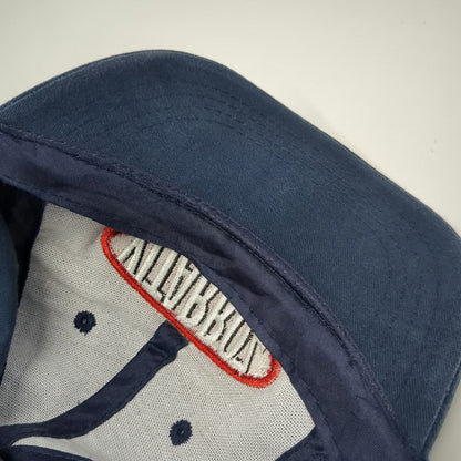 Vitarroz Blue Baseball Cap One Size Strapback Embroidered Patch Red White Hat