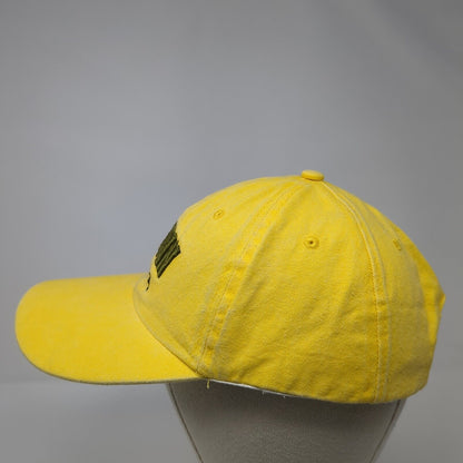 Destin 1984 Strapback Hat Yellow One Size Solid Adjustable Lucky 7 USA