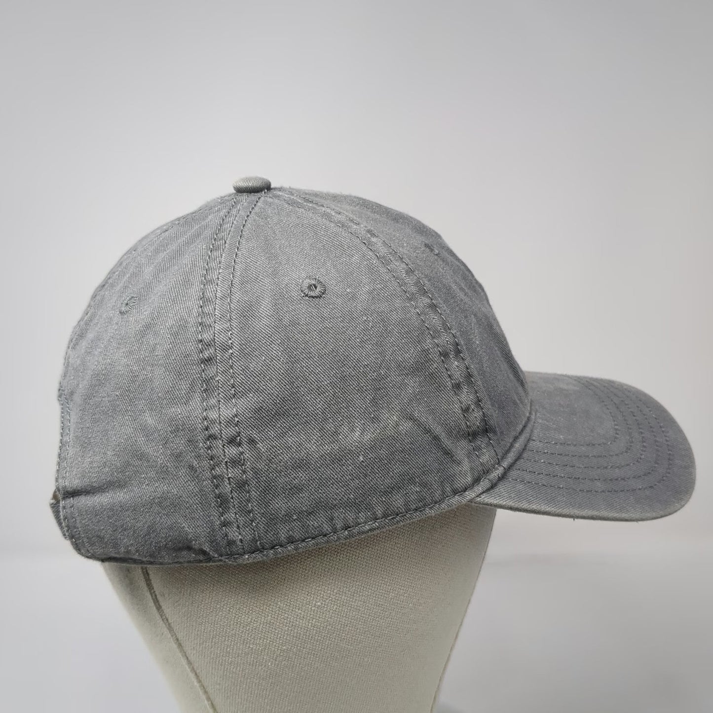 Home Free New Jersey State Outline Gray Baseball Cap Hat One Size Slideback