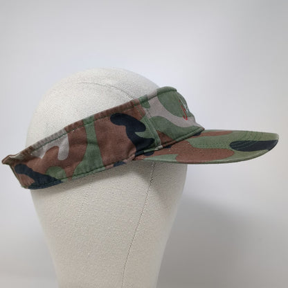 Alternative Apparel Visor Green Camo One Size jk livin Embroidered Strapback Hat