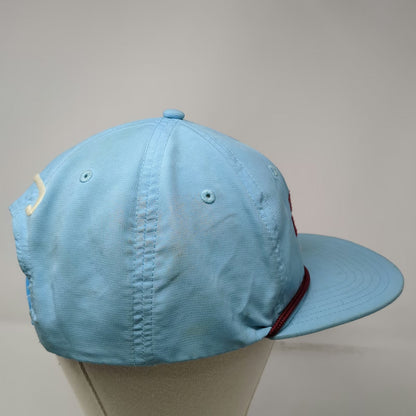 Lazy J Ranch Wear 5 Panel Blue One Size Rope Hat Snapback Bull Graphic Premium