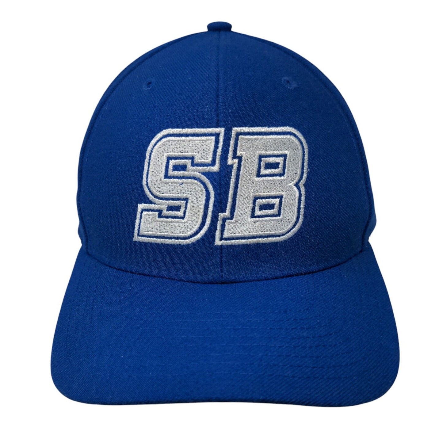 SB Strapback Hat Blue Medium-Large Embroidered Letters Richardson