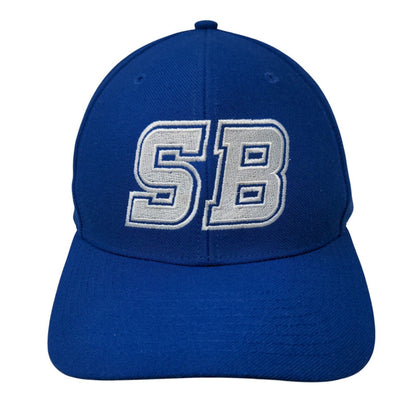 SB Strapback Hat Blue Medium-Large Embroidered Letters Richardson