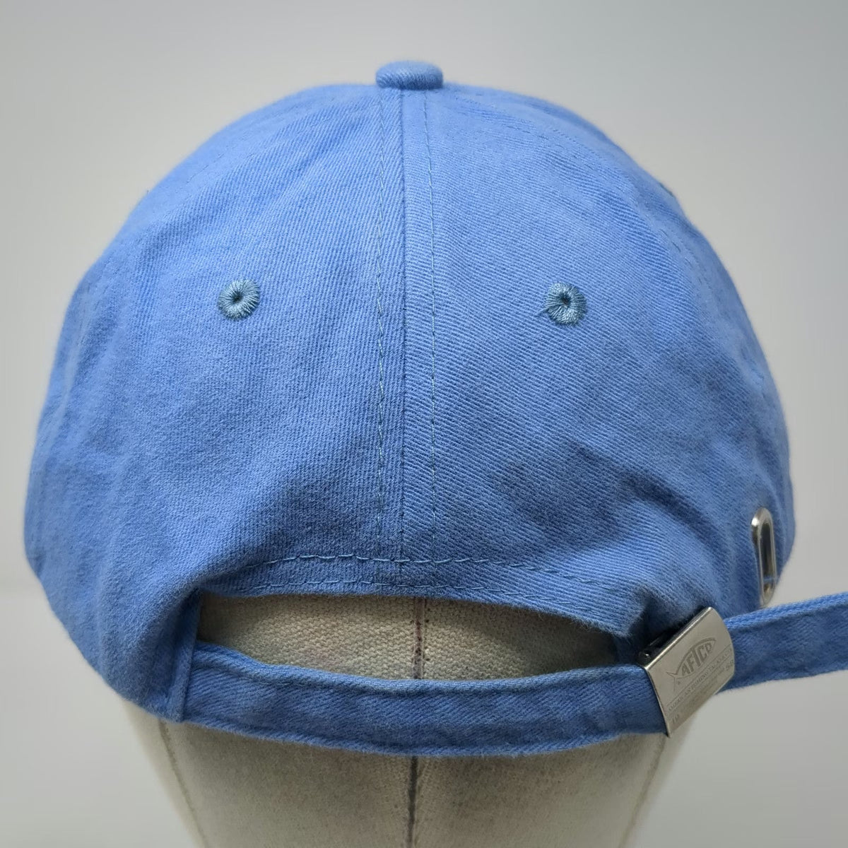 AFTCO Baseball Cap Blue One Size Slideback Cotton Fish Logo Fishing Hat Outdoor