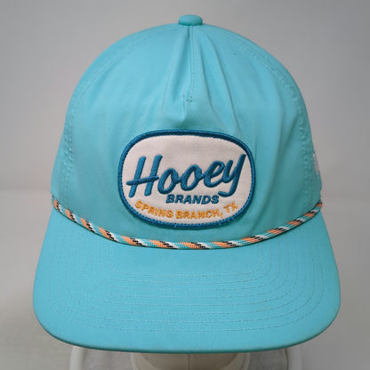 Hooey 5 Panel Hat Blue OSFM Rope Snapback Spring Branch Texas Patch Polyester