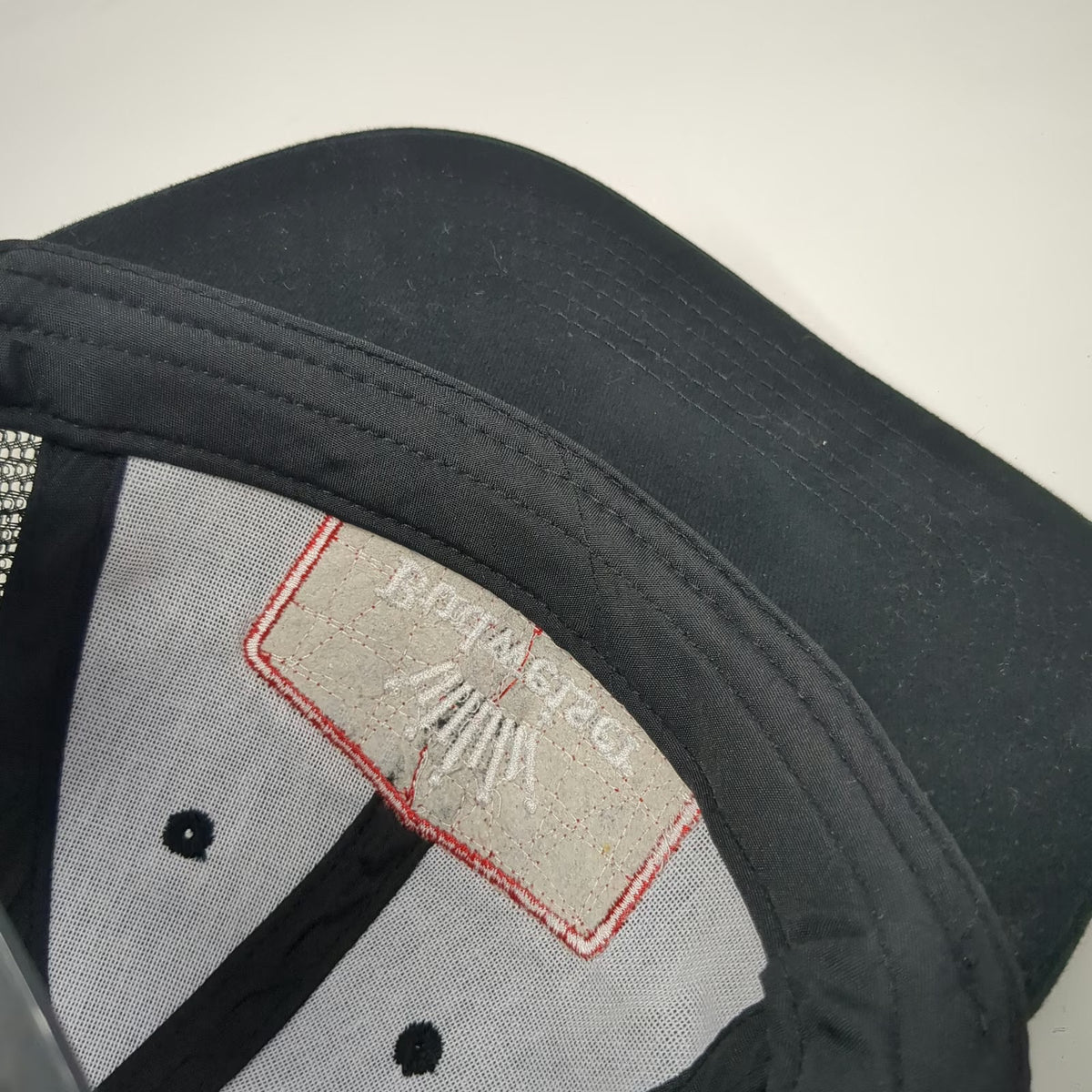 Budweiser Beer Brand Logo Black One Size Trucker Hat Mesh Back Snapback Curved