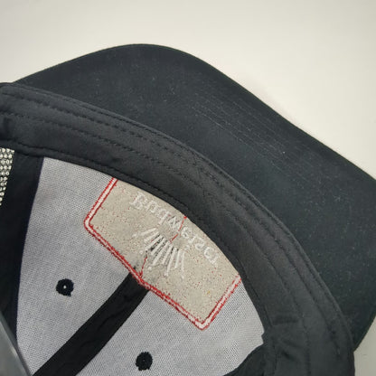 Budweiser Beer Brand Logo Black One Size Trucker Hat Mesh Back Snapback Curved