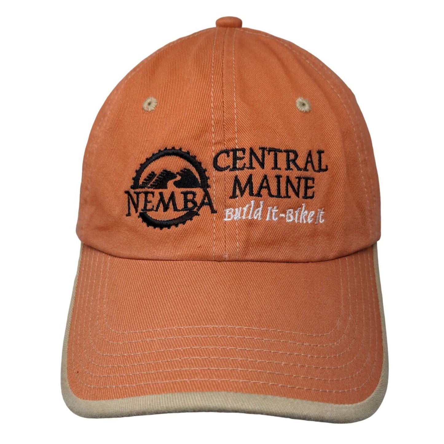 NEMBA Central Maine Build It-Bike It Strapback Hat Orange OS Port Authority