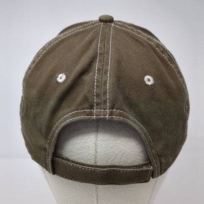 Port Authority Strapback Hat Brown One Size Adjustable 6 Panel Blank