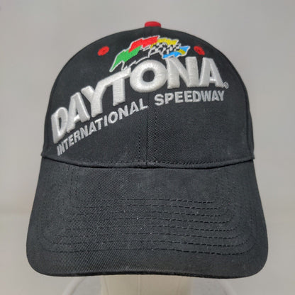 ISC Men's Strapback Hat Black OSFM Embroidered Daytona International Speedway