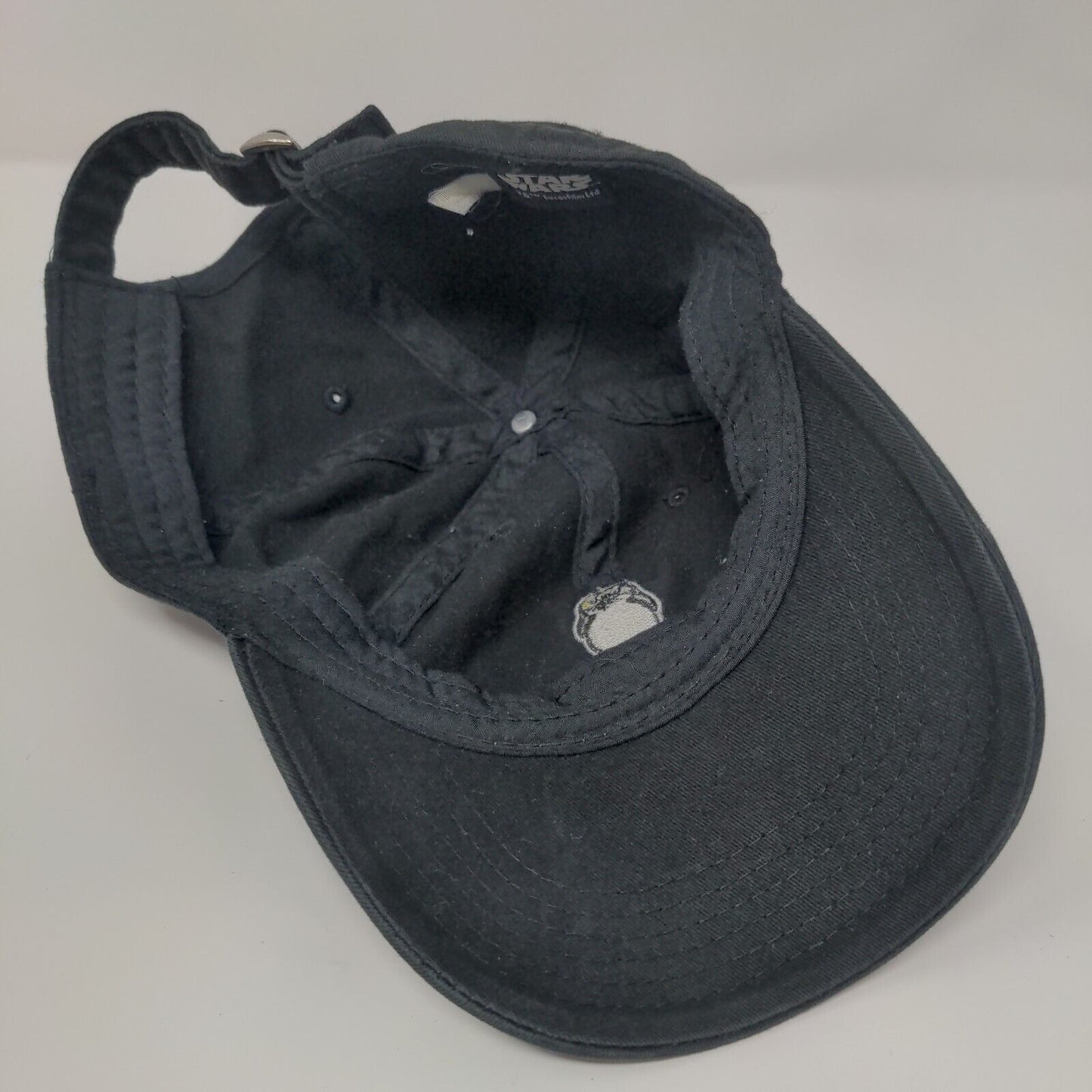 Star Wars Porg Slideback Hat Black One Size Adjustable Embroidered