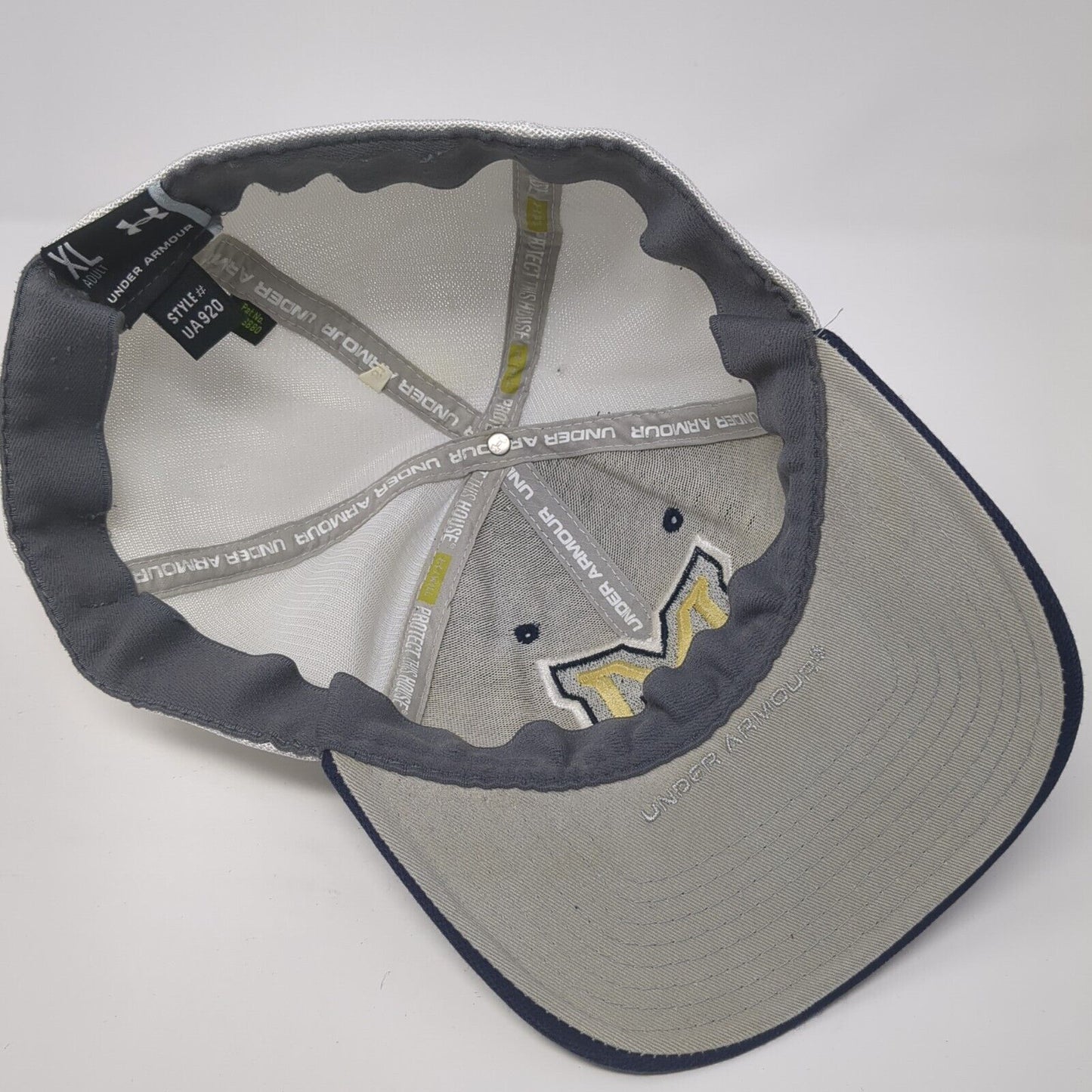 Sonny Holland Adult Fitted Trucker Hat Blue XL Embroidered Mesh Under Armour