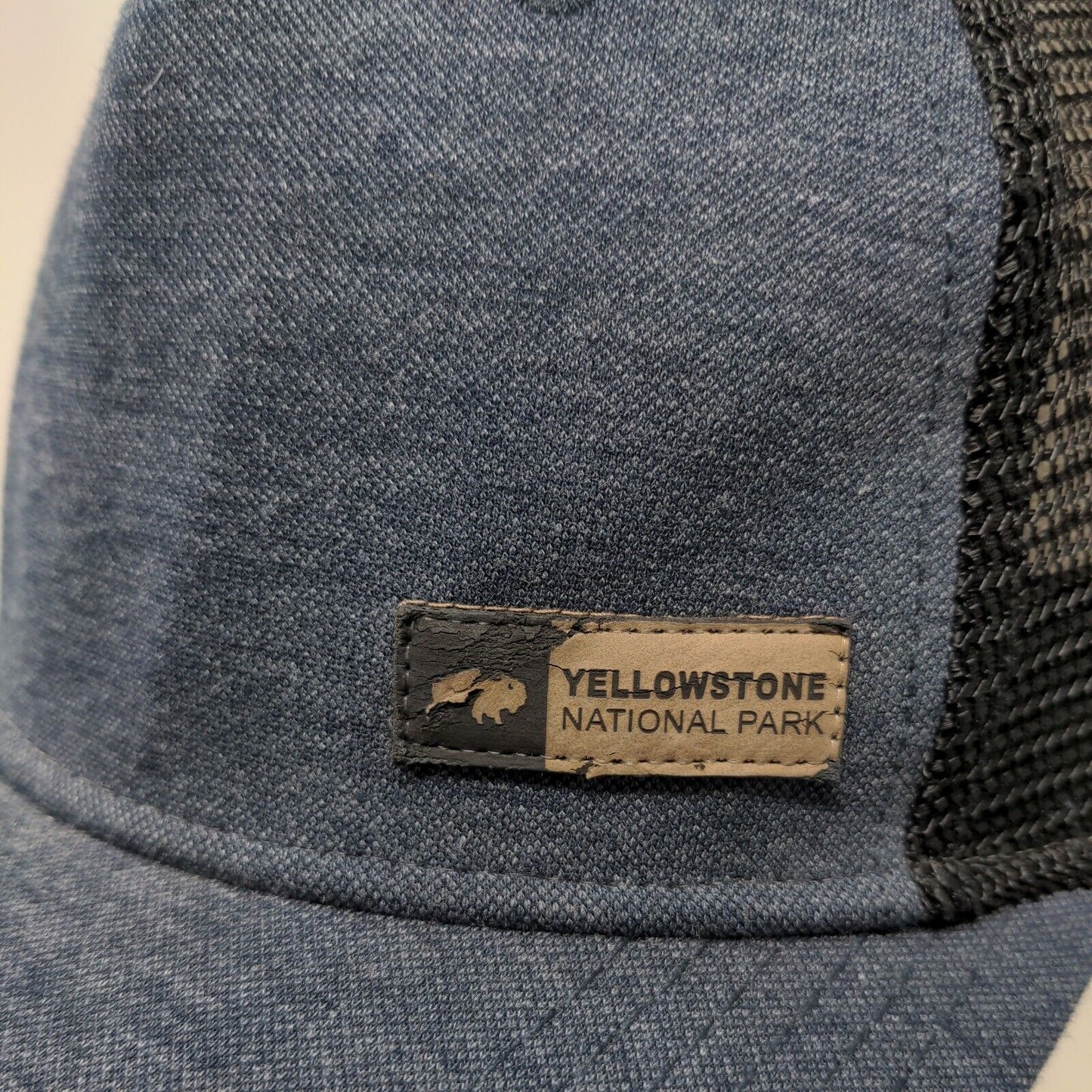 Yellowstone National Park Snapback Mesh Back Trucker Hat Blue One Size