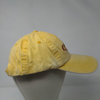 Smiley Peace Flowers Redington Beach FL Strapback Hat Yellow OSFA Jhats