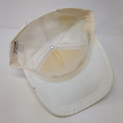 Jovie Snapback Hat White One Size Adjustable Rhinestone Bling Shiny