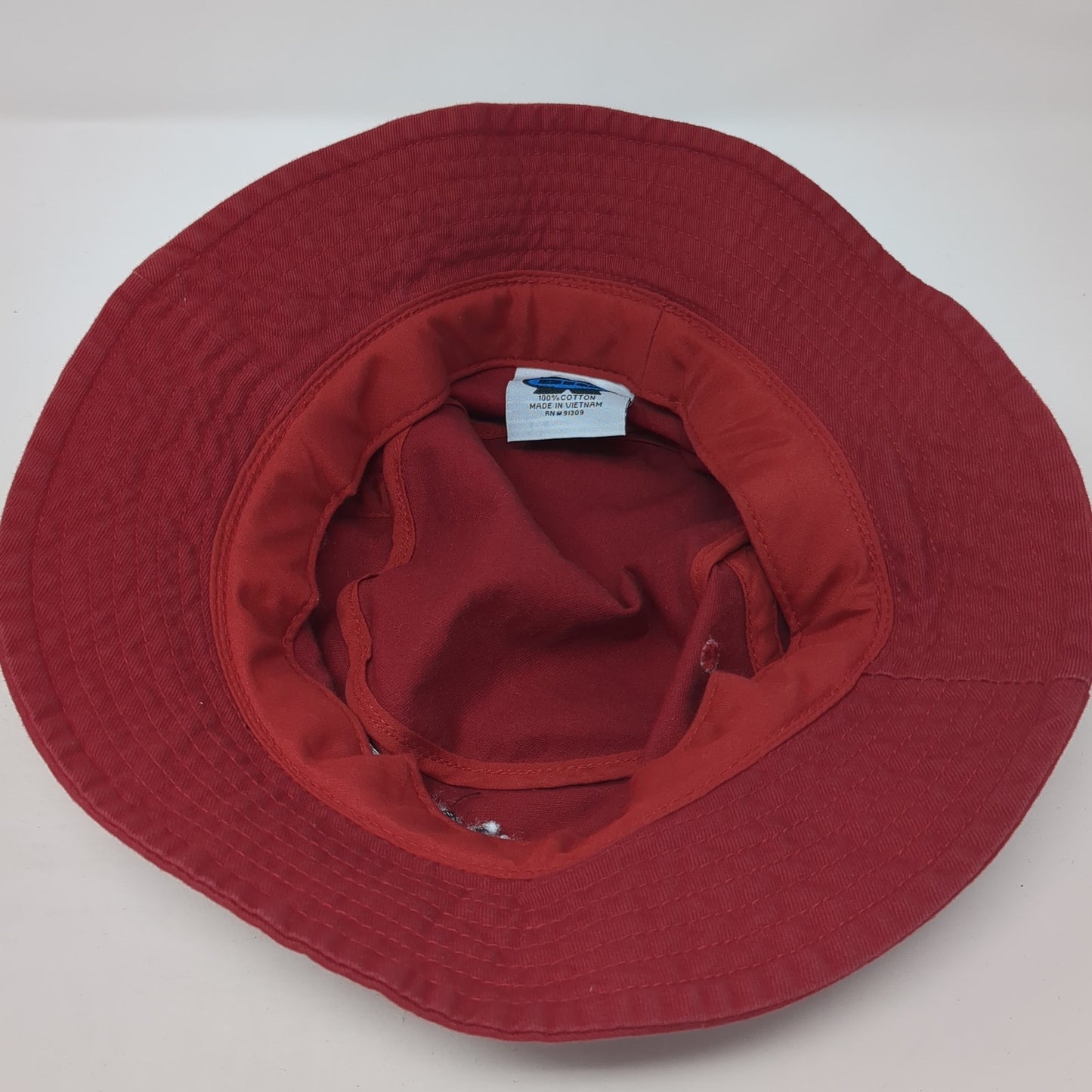 SIUE Bucket Hat Red One Size Embroidered Solid Outdoor Cotton Big X