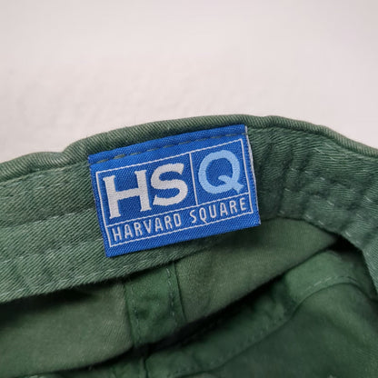 Harvard Square Baseball Cap Green One Size Newman's Own Fine Foods Leather Strap