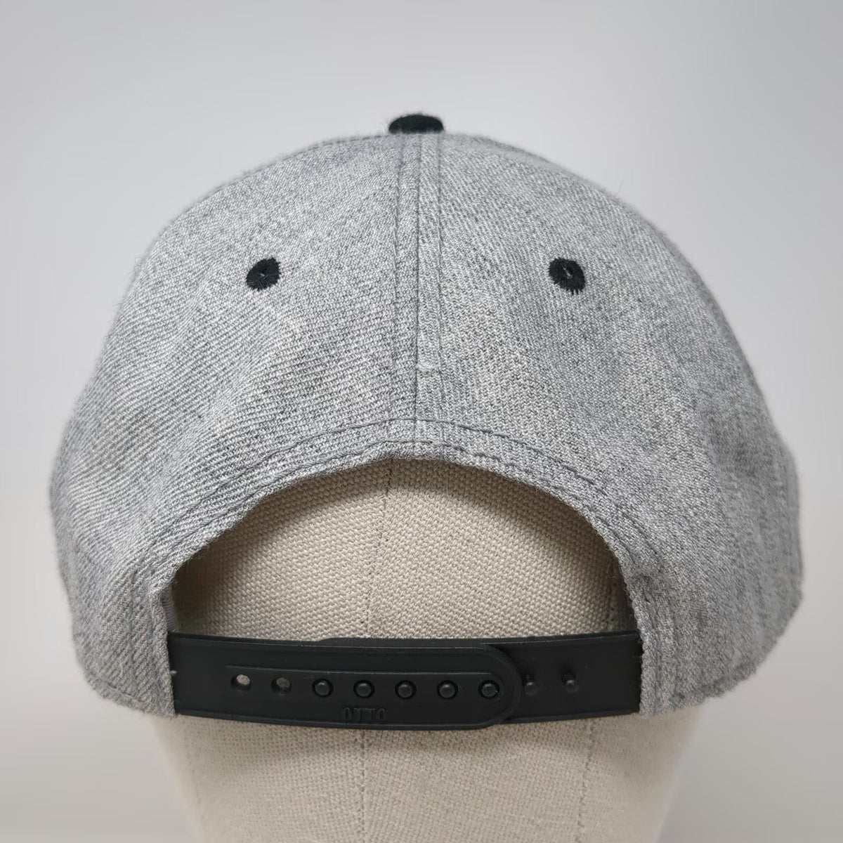 OTTO Snapback Hat Gray Black One Size Flat Brim Nayborhood Patch Logo 2010