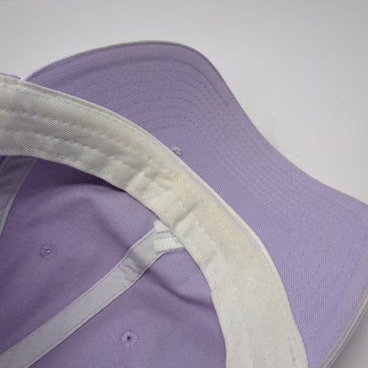 Adidas Strapback Baseball Cap Purple One Size Adjustable Embroidered 6 Panel