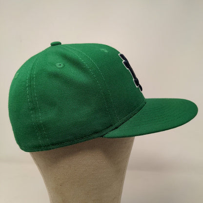 New Era Men's Fitted Hat Green Size 7 Embroidered Notre Dame Fighting Irish