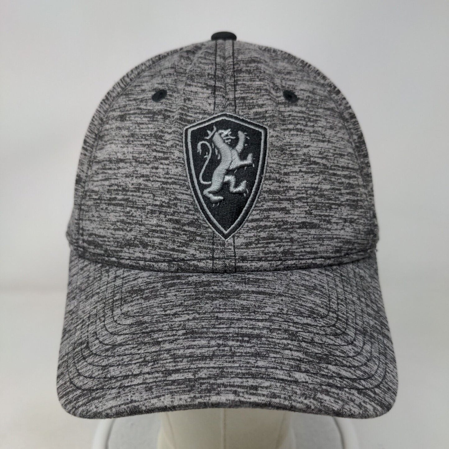 Flagler College Fitted Hat Gray OSFM Embroidered Lion Logo The Game