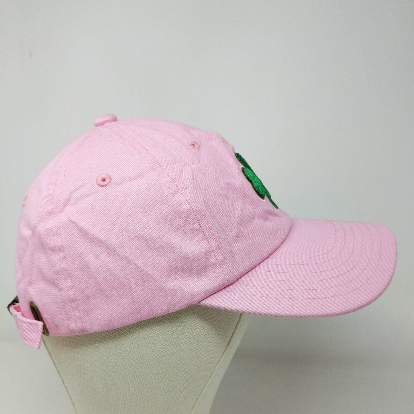 E by Elidan Girl's Slideback Hat Pink Adjustable Embroidered Logo Shamrock