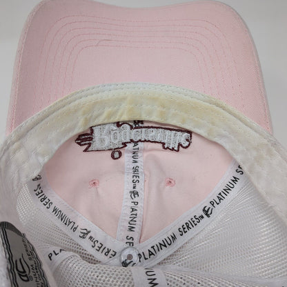 Rogersville Pharmacy Strapback Trucker Hat Pink OS Adjustable Mesh Outdoor Cap