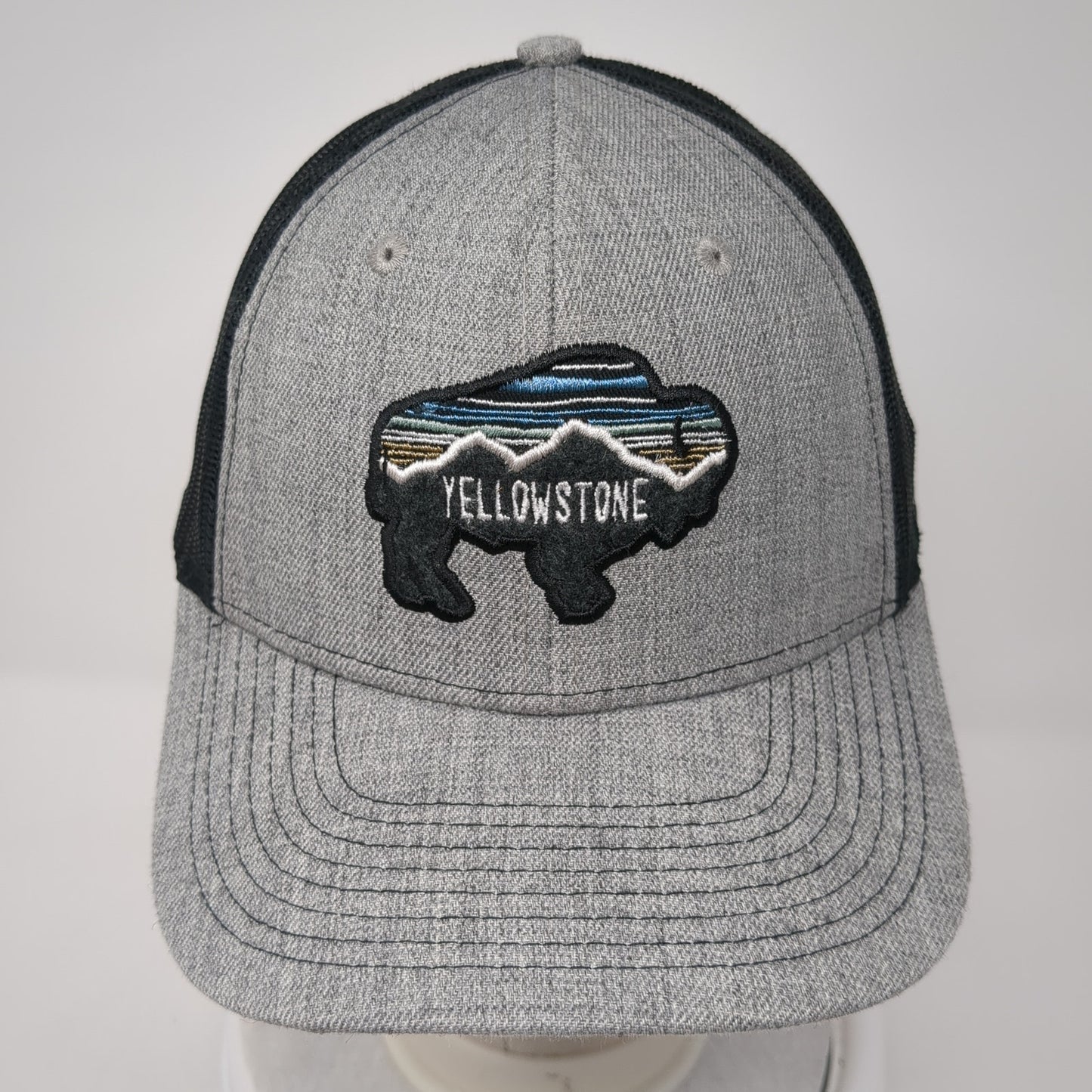 Yellowstone Snapback Mesh Back Trucker Hat Gray One Size Ouray Outdoor