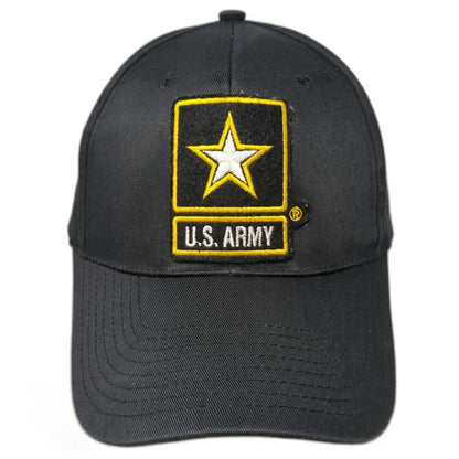 M.I.T.I. Company Snapback Hat Black One Size U.S. Army Star Logo Structured