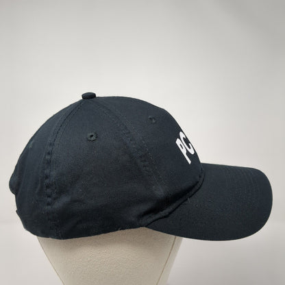 PCRD Strapback Hat Black One Size Adjustable 6 Panel Port & Company Cotton