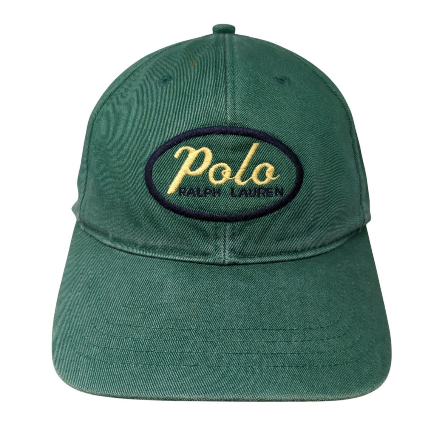 Vintage Polo Sport Ralph Lauren Slideback Hat Green OSFA Embroidered Logo