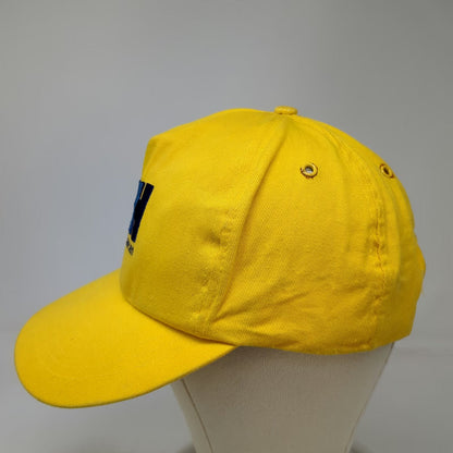 Helly-Hansen 5 Panel Yellow One Size Hat Snapback Embroidered HH Logo Cotton