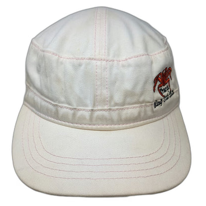 Fahrenheit Army Cap White One Size Pink Stitching Tracy's King Crab Shack Hat