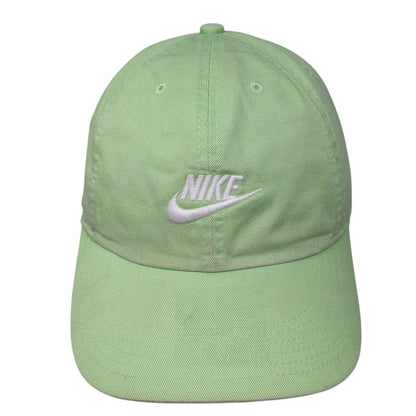Nike Swoosh Slideback Hat Green One Size Adjustable Embroidered 6 Panel