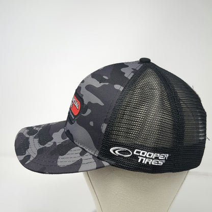 Commercial Tire Trucker Hat Black Camo One Size Cooper Tires Logo Mesh Snapback