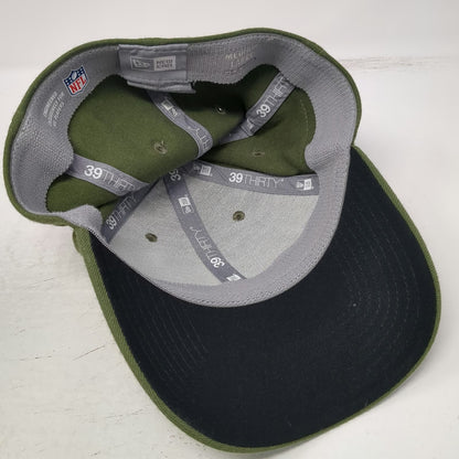 New Era Philadelphia Eagles NFL Hat Green L Salute to Service Flag Patch Stretch