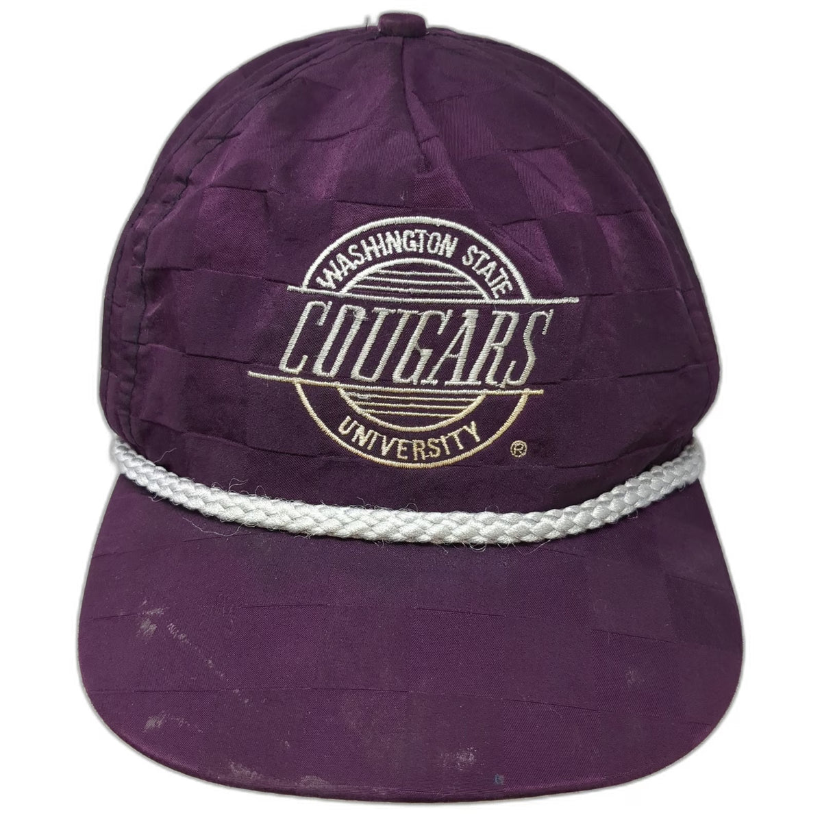 Washington State Cougars NCAA Purple 5 Panel One Size Hat Rope Strapback Green