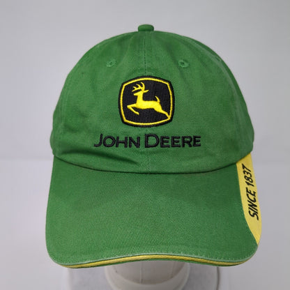 John Deere Since 1837 Slideback Hat Green One Size Adjustable 6 Panel