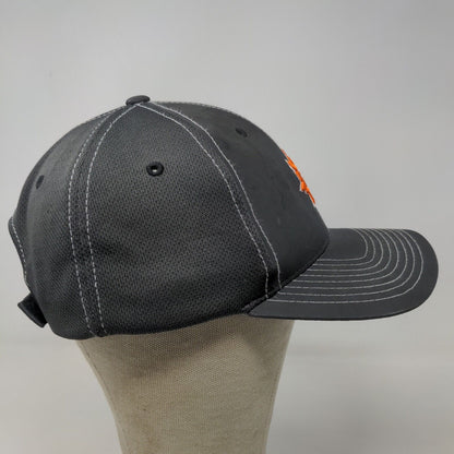 Zephyr Men's Strapback Hat Gray Adjustable Embroidered Logo 100% Polyester