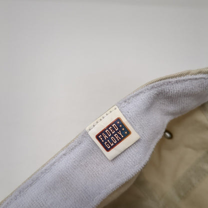 Faded Glory Strapback Hat Tan One Size Adjustable Blank Vent Holes