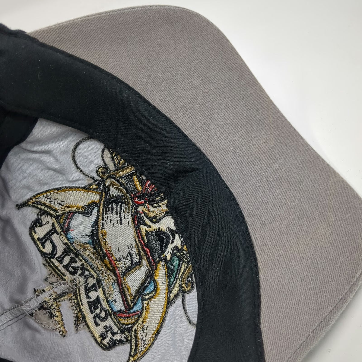 Disney Parks 5 Panel Gray One Size Hat Pirates of the Caribbean Map Print Skull
