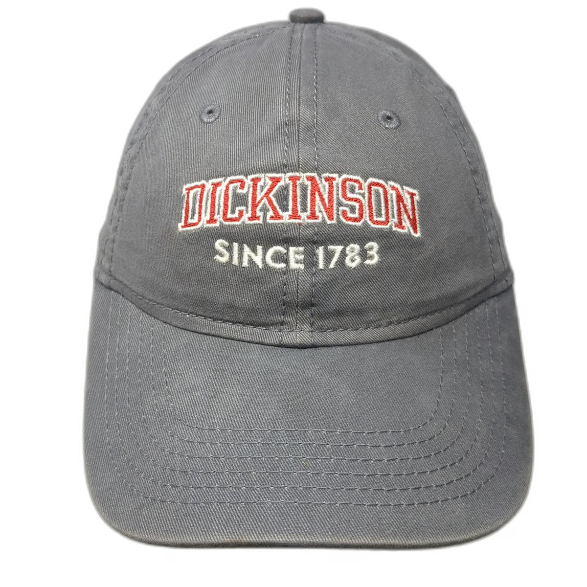 Sportsman Baseball Cap Gray One Size Dickinson Since 1783 Cotton Slideback Hat