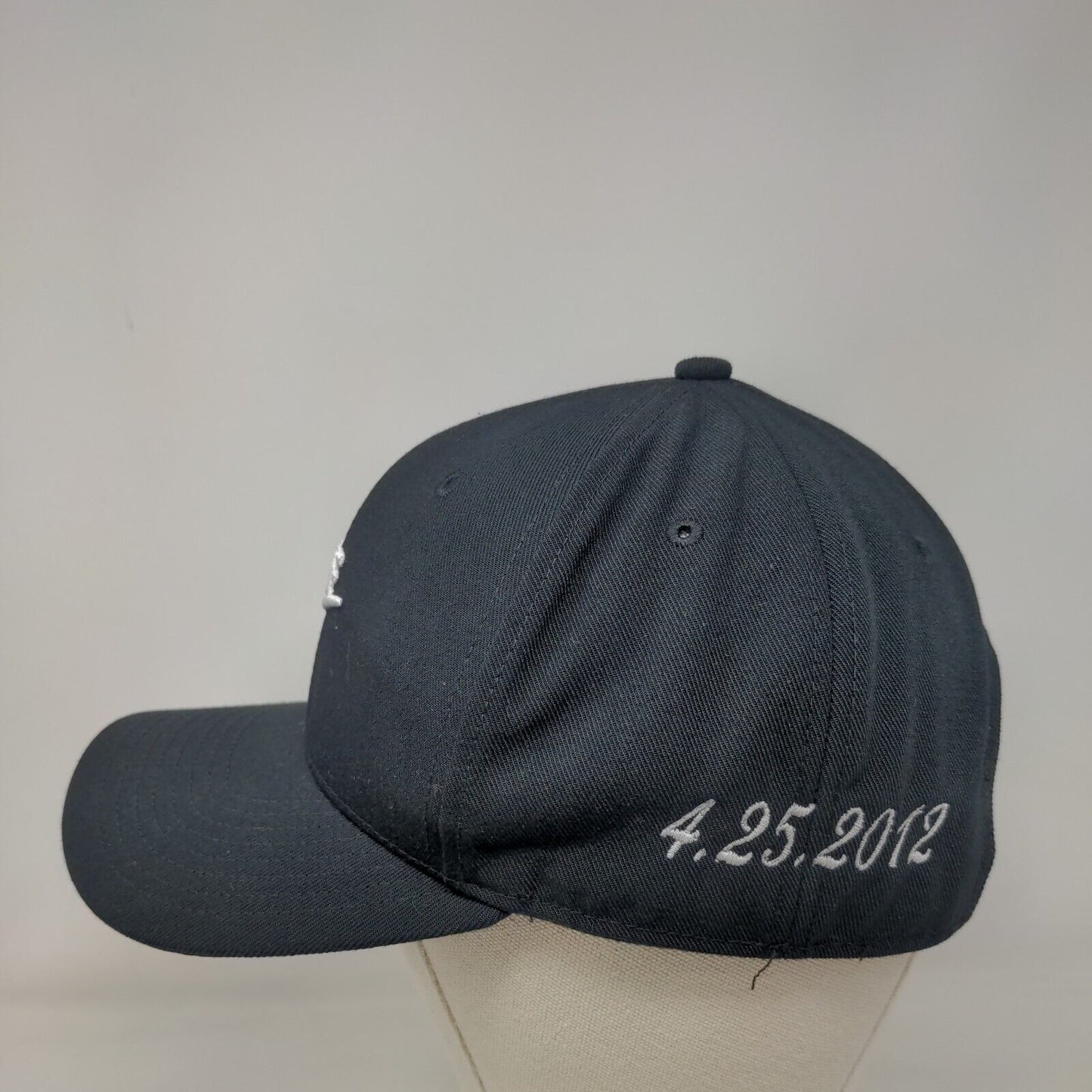 Nike Y&J 4,25,2012 Snapback Hat Black OS Adjustable Embroidered Swoosh Logo